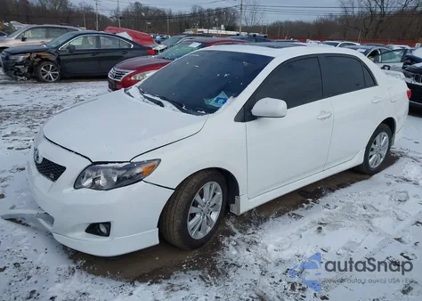 2010 Toyota Corolla S из США, поврежденный, VIN 2T1BU4EEXAC466020